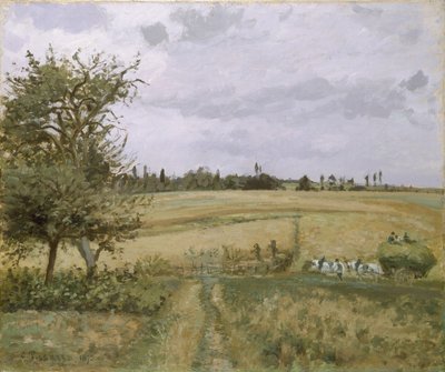 Landscape at Pontoise, 19th century by Camille Jacob Pissarro